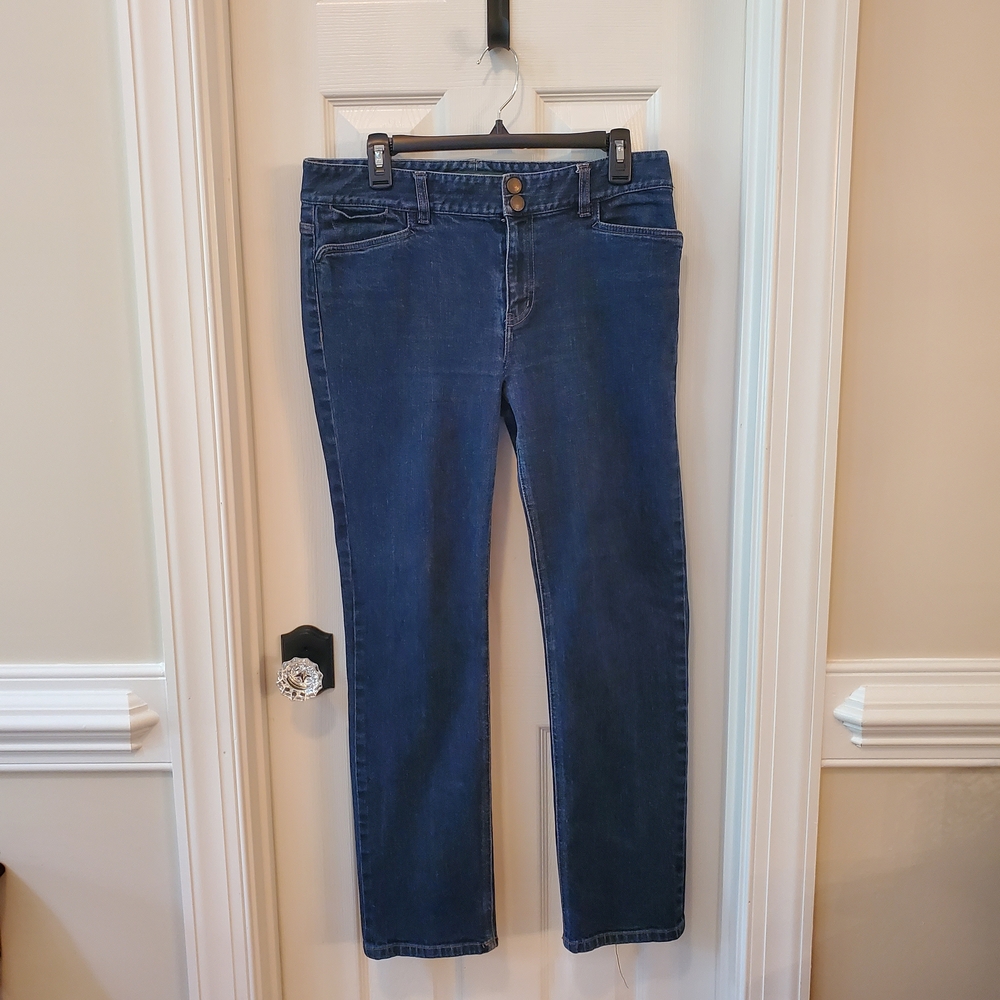 Lauren - Ralph Lauren - Lorraine -  Dark Wash - Straight Leg Jeans - Size 10 - Picture 4 of 16